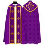 Artimųjų Rytų retro vakarėlio chalatas su pelerinu ir atlapu moterims ir vyrams XXXXXL violetinė