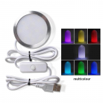 3D spausdintuvo dalis, skirta Bambu Lab LED lempos rinkiniui 001, pasidaryk pats modelio aparatūra be korpuso, &scaron;iltai balta, DC 5V, 3D spausdintuvo reguliuojamo ap&scaron;vietimo rinkinys Led Lamp Multicolour