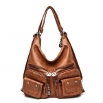 Madingas kelių ki&scaron;enių pečių krep&scaron;ys moterims Didelės talpos Crossbody krep&scaron;ys Auk&scaron;tos kokybės odinė Messenger rankinė piniginė 32*13*33cm
