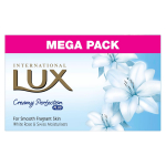 Lux International Glotnus ir &Scaron;vytintis Muilas 4 X 125g &Scaron;velniai Drėkinamai Odai Su Baltosios Rožės Aromatu Prabangi Kasdienio Maudymosi Patirtis
