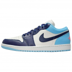 Air Jordan 1 Low Blue Chill Vyri&scaron;ki sportbačiai Sail Hot-Lava Blue-Void 553558-149 47.5