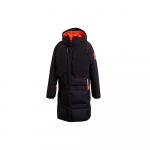 Adidas W Myshelter C.R Lauko striukė su gobtuvu ir pūkais Žieminė moteri&scaron;ka striukė Juoda FR9529 XL