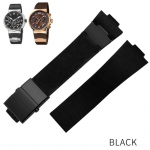 Silikoninis gumos laikrodžio dirželis 22 mm i&scaron;lenktas Ulysse Nardin DIVER 263 dirželiui juodas rudas mėlynas 25*12 mm paauk&scaron;tintas vandeniui atsparus laikrodžio dirželis 25mm-12mm