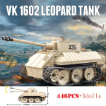 Karinio Pasaulio Karo Vokiečių Tigras I Sunkusis Tankas Statybiniai Blokeliai WW2 Ginklai Panzer Panther Vidutiniai Tankai Techniniai Blokeliai Vaikų Žaislai