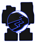 CARLUX-BLUE automobiliniai kilimėliai skirti: Mercedes A klasės W169 hečbekas (2004&ndash;2012 m)