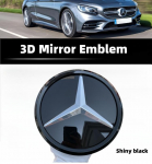 Grotelių emblema Žvaigždės logotipas Automobilio priekinių grotelių ženklelis Mercedes BenzW204 W205 X253 W213 W212 W176 W177 W167 W246 W117 Aksesuarai C-204 2008-2014