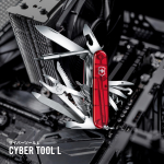 Victorinox CyberTool L &ndash; 39 funkcijų &Scaron;veicari&scaron;kas kariuomenės daugiafunkcis įrankis su antgalių laikikliu elektronikai ir &bdquo;pasidaryk pats&ldquo;