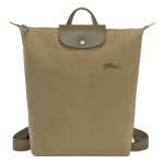 Longchamp Le Pliage Tekstūruotas logotipas Reguliuojama plati peties rankena Kuprinė Moteri&scaron;ka kuprinė Artichoke-Green 10284919M04 Basic Set (Bag)