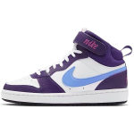 Nike Court Borough Mid 2 GS Vaikams skirti kasdienio stiliaus krep&scaron;inio batai Balti Baklažaniniai CD7782-106 38.5