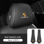 2 vnt./komplektas Automobilio interjero sėdynės galvos atramos dangtelis Apsauginis pamink&scaron;tinimas Porsche 911 718 Taycan Panamera Cayenne Macan Boxster 918 priedui