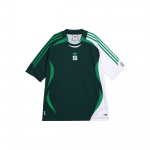 Adidas Originals Unisex x NTS Radio Laisvo kirpimo Perdirbto poliesterio žakardo futbolo mar&scaron;kinėliai Kolegijos žalias baltas JI5151 S
