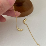 ANENJERY &bdquo;Tassel Water Drop Earline&ldquo; grandinėlės auskarai moterims Paprastos vakarėlio papuo&scaron;alų dovanos sidabras