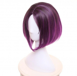 Anime Mis Kobayashi's Dragon Maid Elma Jouii Cosplay Perukas Tamsiai violetinis Trumpas Gradientinis Sintetinis Plaukas Helovino Vakarėlis Vaidmenų Žaidimas One Size violetinė