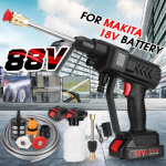 88VF 1500W belaidis auk&scaron;to slėgio valiklis plovimo pur&scaron;kiamas vandens pistoletas automobilių plovimo slėginis vandens valymo ma&scaron;ina, skirta Makita 18V baterijai