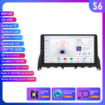 Hizpo 8GB+128GB 9'' 2Din Android 12 DSP RDS automobilinio radijo multimedijos vaizdo grotuvas, skirtas Mercedes Benz C-Class 3 W204 S204 2006-2011 SWC GPS Carplay 4G S7 8Core 6G 128G AI