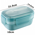 1900ml Trijų auk&scaron;tų grindų bento pietų dėžutė Pietų dėžutė vaikams Maisto konteineris Sandari vaisių salotų dėžutė Galima naudoti mikrobangų krosnelėje three layers-1900ml