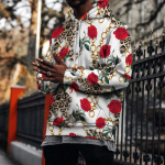 Rudens naujas raudonos grandinėlės rožėmis margintas vyri&scaron;kas plonas gobtuvas laisvalaikio, patogus 3D skaitmeninis spausdinimas vyri&scaron;kas ir moteri&scaron;kas beisbolo uniforma porai XS