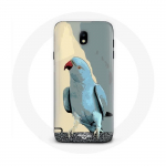 Coque pour samsung galaxy S4 Perruches perroquets Bleu