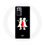 Coque pour Xiaomi Redmi Note 10 Pro Hunter x Hunter Manga Logo Noir juoda