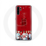 Coque pour Huawei P30 Pro BTS Bangtan Gar&ccedil;ons Fond Rouge Cadeau de No&euml;l 2023