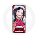 Coque pour Samsung Galaxy J3 2017 Anime Demon Slayer Kamado Nezuko Le jour de No&euml;l 2023