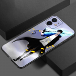 Anime Solo lygiuojantis telefono dėklas, skirtas Apple iPhone 13 12 Mini 11 Pro XS Max X XR 8 7 6S 6 Plus SE 2020 5S 5 Mink&scaron;tas TPU juodas dangtelis iPhone 13 Pro Max
