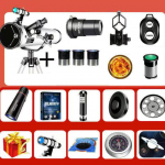 1000 kartų didelės apertūros astronominis teleskopas, žiūrintis į žvaigždes, didelės galios kosminis monokuliarinis profesionalus studentų teleskopas