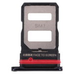 SIM kortelės dėklas + SIM kortelės dėklas, skirtas Xiaomi Mi 11T / 11T Pro 21081111RG juoda