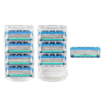 Su BU Gillette suderinama auk&scaron;čiausios kokybės glaudaus kontakto 5 sluoksnių skutimosi peiliukai Fusion Proglide Power, 4 pakuotės, 2 vnt., Korėjos skutimosi peiliukai
