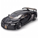 1/18 Bugatti Chiron Superautomobilis Lydinio Diecast Žaislinis Mastelio Automobilio Modelis Garsas ir &Scaron;viesa Miniatiūrinė Transporto Priemonė Vaikų Žaislas Kolekcija Dekoratyvinė Dovana juoda