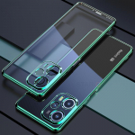 Pocof5 F5pro prabangus padengtas buferis skaidrus dėklas, skirtas Xiaomi Mi Poco F5 Pro 5g F4 F3 X4 Gt mink&scaron;tas silikoninis skaidrus dangtelis Poko F 5 Poco F5 žalia