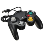 NEUFU konsolės valdiklis G163 klasikinis vibruojantis analoginis nintendo wii gamecube juodas