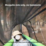 Pripučiamas hamakas Lauko sūpynės Suaugusiems ir vaikams Apsauga nuo apvirtimo Kempinginis nailoninio audinio hamakas Lauko baldai Dvigulis