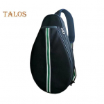 Teniso krep&scaron;ys didelės talpos teniso sling kuprinė vandeniui atsparus krep&scaron;ys per petį raketėms tenisui badmintonui piklbolui juoda