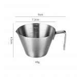 100ml Nerūdijančio Plieno Matavimo Puodelis Espresso Puodeliai Mažas Kavos Pieno Ąsotis Barista Espresso &Scaron;oto Matavimo Puodelis Virtuvės Įrankiai 100ML