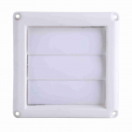 1 PC plastikinis oro ventiliacijos grotelių dangtis 3 sklendės sieninio kanalo ventiliacijos grotelės su tinklu Naujos 15*15cm