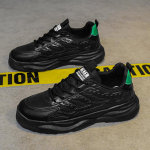 Pavasariniai vyri&scaron;ki batai Nauji kvėpuojantys tinkliniai batai Vyri&scaron;ki madingi universalūs balti batai Storu padu sportiniai batai Laisvalaikio tėčio batai 44