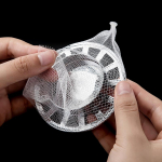 100 vnt Vonios kambario du&scaron;o kanalizacijos tinklinis mai&scaron;elis plaukų apsaugai nuo filtro kriauklės sieteliai 13*17cm