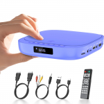 Mini DVD grotuvas su 1080P atkūrimu, regionas CPRM, be kortelės, pridedama japonų instrukcija, palaiko tik DVD/CD, nemokamas, suderinamas, Blue-ray, USB/TF mėlyna