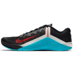 Nike Metcon 6 Juodi &Scaron;viesiai Mėlyni Fury Unisex Sportbačiai &Scaron;viesiai Kauliniai Universitetiniai Raudoni CK9388-070 38.5