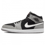 Vyrams skirti sportbačiai Air Jordan 1 Mid SE Elephant Toe DM1200-016 (juodos ir baltos spalvos) 40.5
