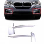 Pora Priekinio Buferio Grotelių Apdailos Juostų Sidabrinės ABS BMW X5 F15 2014-2017