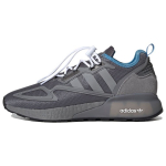 Adidas Originals ZX 2K Boost Tinklelio Austi Klasikiniai Neslystantys Patvarūs Žemi Gyvenimo Būdo Batai Unisex Sportbačiai Pilki H05558 41⅓