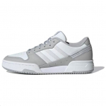 Adidas Originals Team Court 2 Patogūs Laisvalaikio Neslystantys Patvarūs Žemi Sportbačiai Unisex Krosiniai Batai Balti Pilki IF1199 41⅓