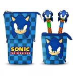 Karactermania - Sonic The Hedgehog - Trousse Sonic The Hedgehog Pop Up avec 2 stylos &agrave; bille effa&ccedil;able &agrave; encre gel