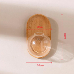 Sieninis stiklinis vaza gėlių vazonas foninės sienos dekoracija akvariumo pakabukas hidroponikos vazonas namų dekoro aksesuarai