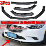 Blizganti juoda priekinio buferio lūpa 2014-2018 m. Mazda 6 Atenza Spoilerio Modifikacijai Matte Black