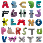 26vnt. Alphabet Lore pliu&scaron;iniai žaislai Angli&scaron;kos raidės Pripildyti gyvūnai Pliu&scaron;inės lėlės Žaislai Dovana Vaikams Vaikams Edukacinės Kalėdinės Dovanos
