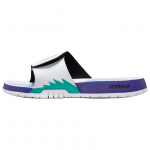 Jordan Hydro 5 Retro &scaron;lepetės Baltos Nauja Smaragdinė Vynuogių Ledo Juodos 555501-103 45