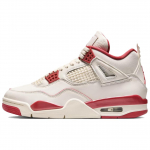 Jordan Air Jordan 4 Atraminiai vidutinio auk&scaron;čio krep&scaron;inio batai Moteri&scaron;ki Balti Raudoni HV0823-108 36